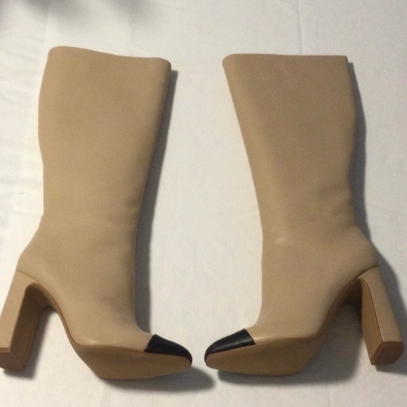 New Steve Madden Arielle Cream Leather Sz 7M - Picture 1 of 9